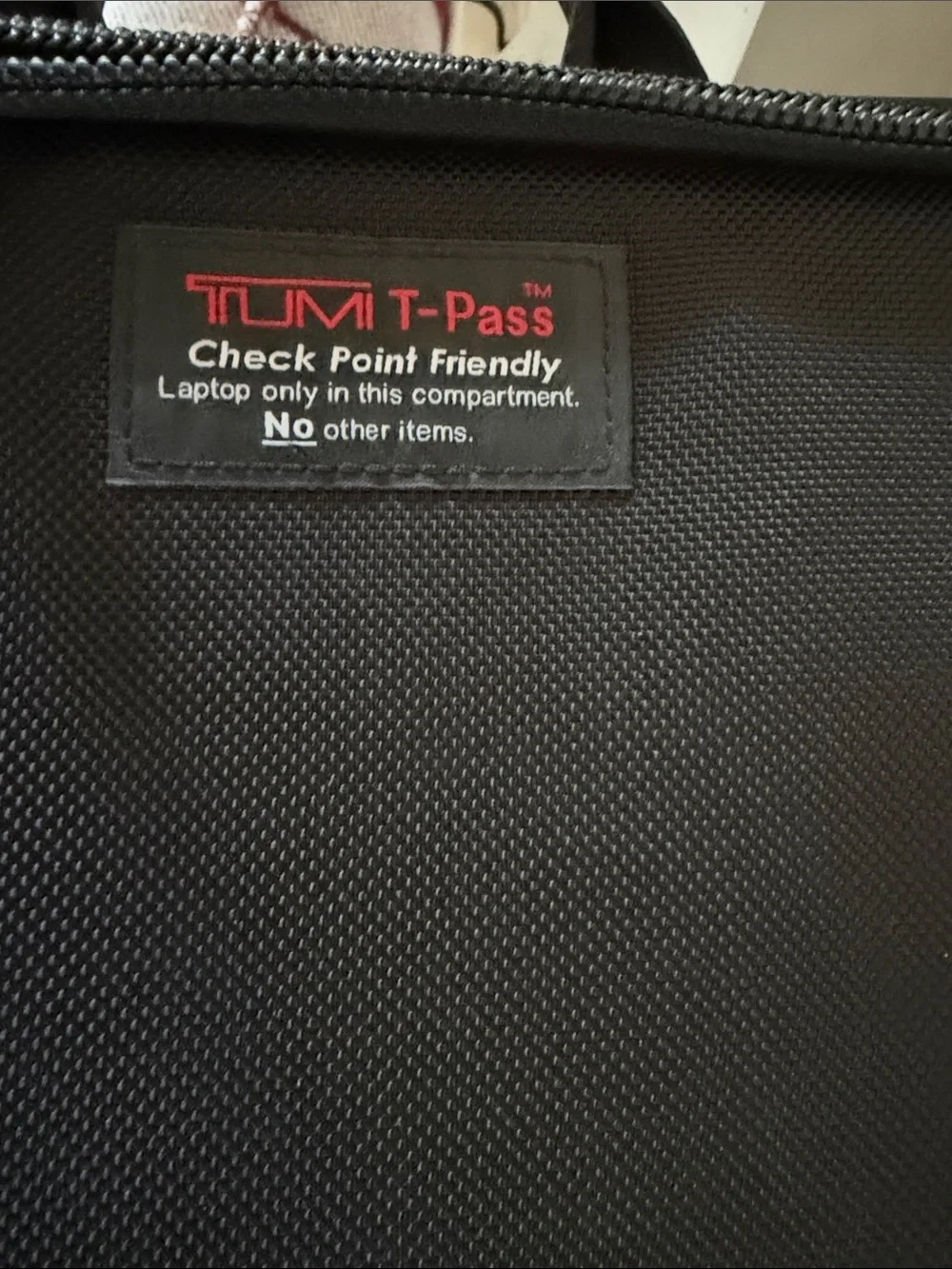 Tumi Alpha Classic Organizer Black Nylon Laptop Briefcase with Shoulder Strap